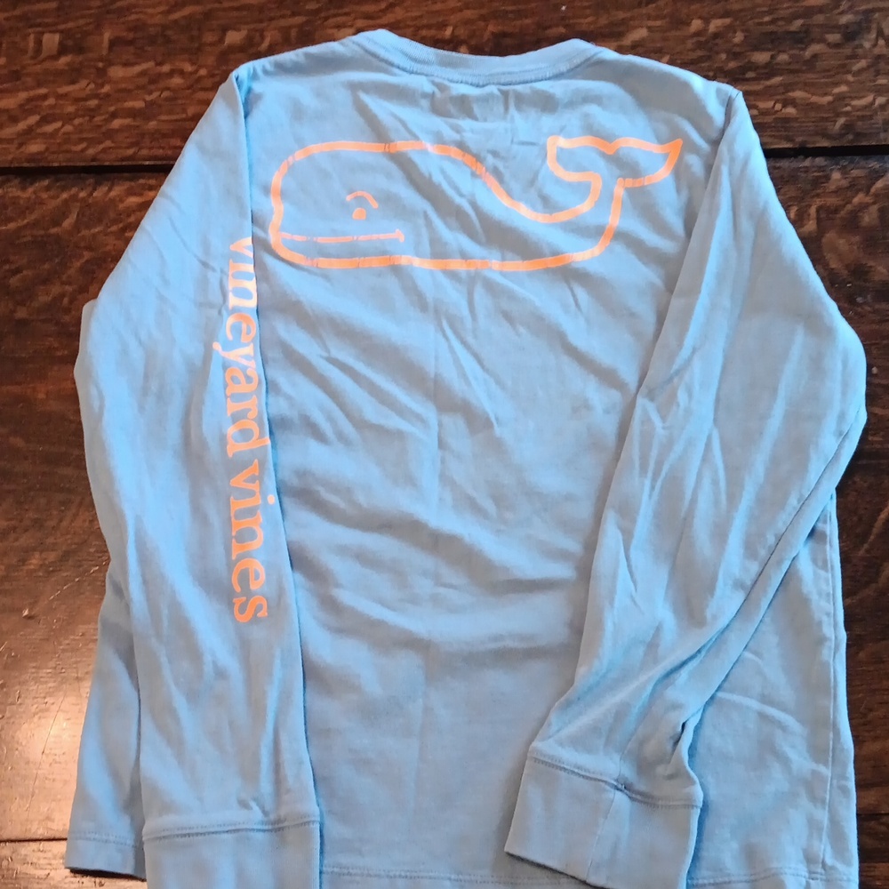 KIDS Vineyard Vines long sleeve large whale logo tee